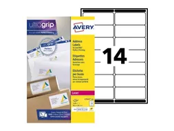 Adresetiket Avery QuickPeel L7163-250 99.1x38.1mm Wit 3500 Stuks