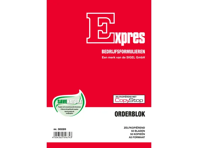 Bon de commande Sigel Expres A5 autocopiant 2x50 feuilles