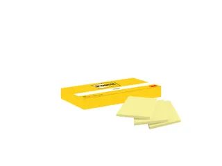 Memoblok Post-it 653 38x51mm geel 3 stuks - 2