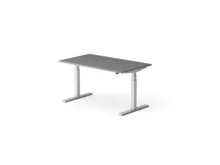 Elektrisch ihv bureau,HxBxD 650-1310x1400x800mm,blad donkergrijs - 1