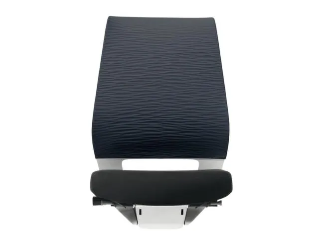 Siège De Bureau Pivotant Assise Noire Dossier Anthracite
