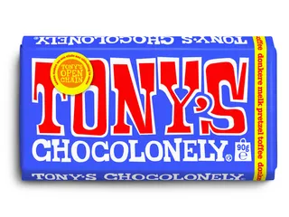 Chocolade Tony Chocolonely donkere melk pretzel toffee reep 90 gram - 3