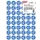 Agipa Kortinglabel -40% blauw 192 stuks verwijderbaar