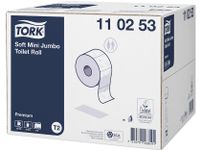 Tork 110253 Zacht Mini Jumbo Toiletpapier Premium 2-laags wit 12 Rol