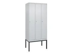 locker,HxBxD 2120x900x500mm,3vak,vak B 300mm,cil.-slot,voetonderstel