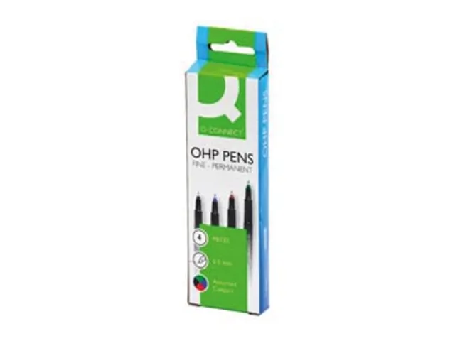 OHP marker fijn permanent assorti 4 stuks