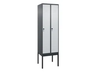 locker,HxBxD 2120x600x500mm,2vak,vak B 300mm,draaigrendel - 1
