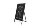 Krijtstoepbord Houten A-Bord Flip 68x140cm Zwart