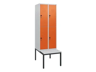 Dubbeldekse dekenkist,HxBxD 1950x600x815mm,2x2vak.,vak B 300mm - 1
