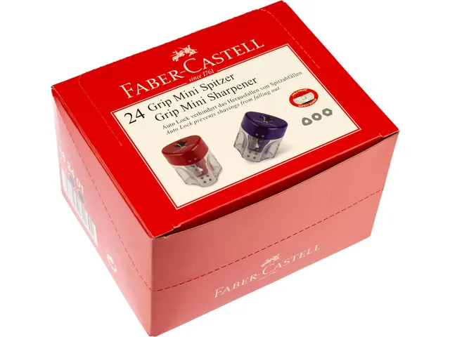 Grip taille-crayon simple Faber-Castell Mini en couleurs standard asso
