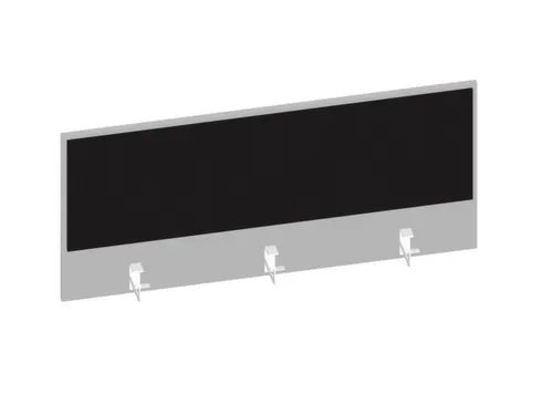 baliepaneel v. bureau aanbouw achter MP-lichtgrijs BN8033-zwart 1200mm