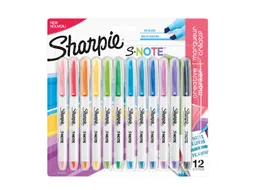 Markeerstift Sharpie S-note Beitel blister à 12 kleuren Assorti