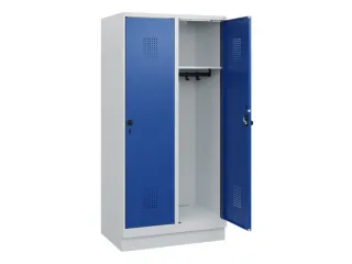 schoollocker,HxBxD 1630x800x500mm,2vak,vak B 400mm,draaigrendel,sokkel - 1