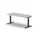 Elektrisch ihv Vergadertafel Vatvorm 1800x800mm Zwart+ Lichtgrijs Blad