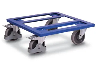 Dolly 400kg Laadvl. 500x500mm Open Frame Ral 5010 - 1