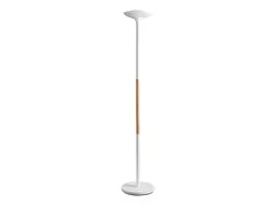 Unilux Pryska Vloerlamp LED Wit met beukenhout