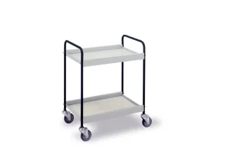 Universele Wagen Staalbuis 40kg 625x390mm 2 Etages Diepzwart - 1