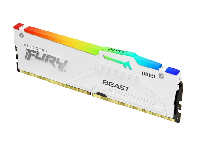 32GB 6000MT/s DDR5 CL36 DIMM FURY Beast White RGB EXPO