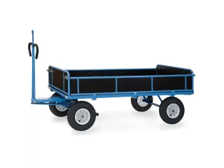 Handtrekwagen Trekoog 6456lz 1250kg 2000x1000mm Houten Wanden Lucht - 1