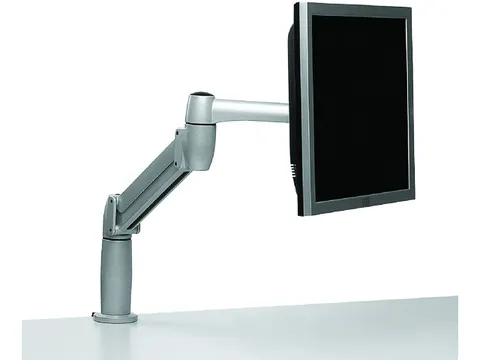 Monitorarm Space-arm Flexibel Clamp Flatscreen 3-8kg Wit 1 scherm