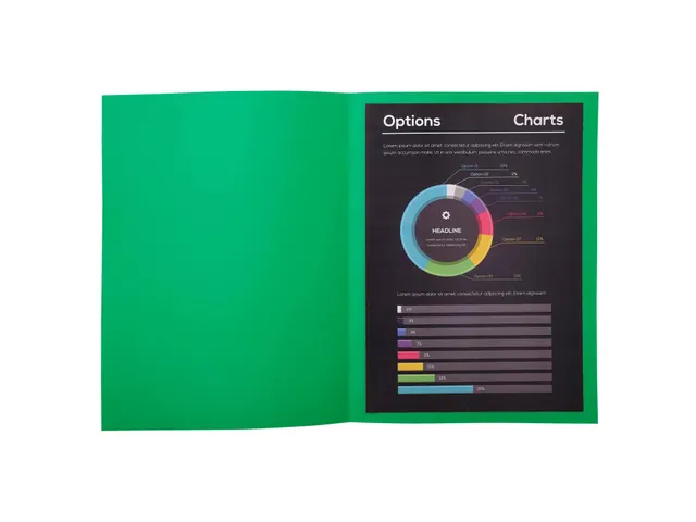 Dossiermap ROCK''S 220 - 24x32cm--Dennengroe 100 Stuks