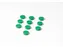 Memomagneten 10 Stuks Groen 25mm 10 stuks
