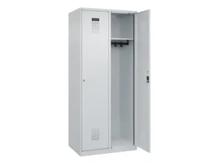 locker,HxBxD 1850x800x500mm,2vak,vak B 400mm,cil.-slot,staand op vloer - 1