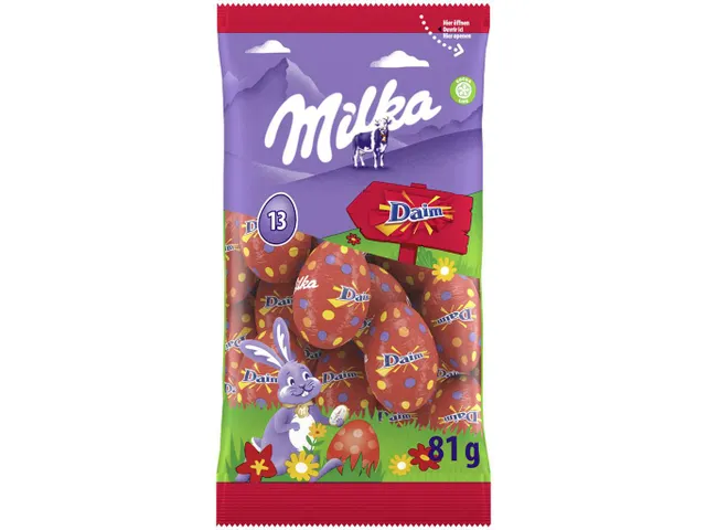 Milka paaseitjes 81g melk Daim