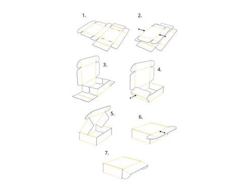 Cadeaupakketdoos Raadhuis 4 305x215x110mm krimp a 5 stuks