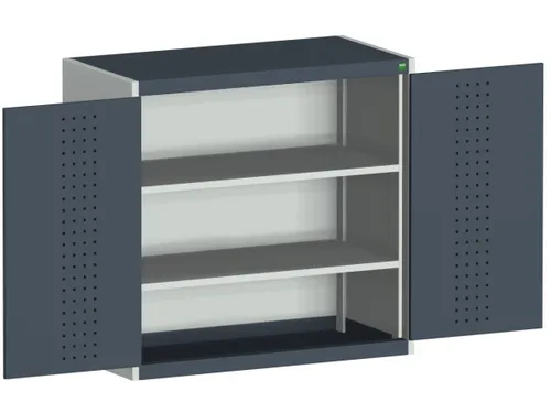 kast met geperforeerde platen,HxBxD 1000x1050x650mm,2xStalen bodem