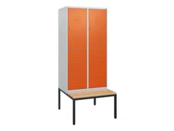Dubbeldekse dekenkist,HxBxD 1950x800x815mm,2x2vak.,vak B 400mm
