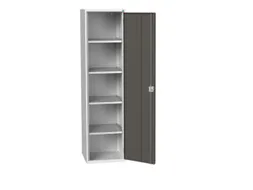 universele kast,HxBxD 2000x525x550mm,4xStalen bodem,draaigrendelslot