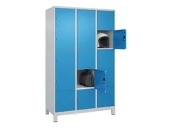 lockerkast,HxBxD 1950x1200x500mm,3x5vakken,vak B 400mm,cil.-slot