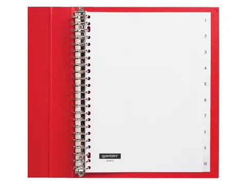 Tabbladen Quantore A4 23-Gaats 1-10 Genummerd Wit Pp
