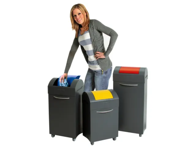 Conteneur De Tri Sélectif De 45l Hxlxp 650x380x320mm Tôle D'acier 2r