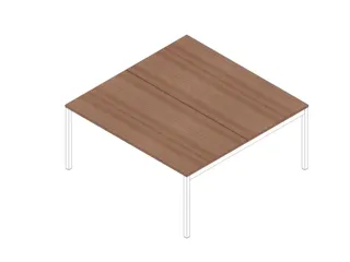 In Hoogte Verstelbare Benchtafel 680-760X1600X1600Mm Blad Canaletto - 1