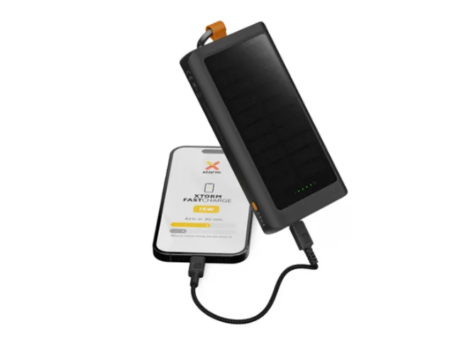 Powerbank Xtorm Solar and Light 10.000 zwart