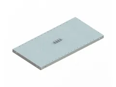 legbord,v. magazijnstelling,BxD 1000x500mm,vakl. 150kg,verzinkt