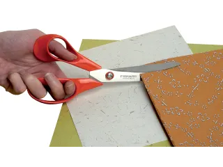 Schaar Fiskars Classic universeel 21cm links rood - 1
