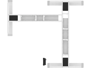 Elektrisch Verstelbaar Zit-Sta Frame Hoekbureau Wit - 4