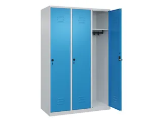 locker,HxBxD 1850x1200x500mm,3vak,vak B 400mm,draaigrendel - 2