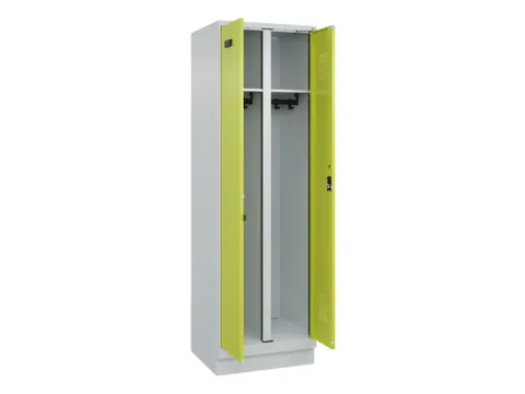 locker voor scheiding van kleding,HxBxD 1950x600x500mm,2vak