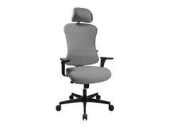 Topstar Bureaustoel Art Comfort met hoofdsteun grijs