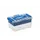 Q-line opbergbox 6L met bakje transparant blauw - 30x20x14,5cm