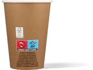 Koffiebeker Karton Kraft Bruin 180ml PE coating 100 Stuks - 4