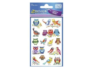 Papieretiket Z-design Vogels pakje à 2 vel - 1