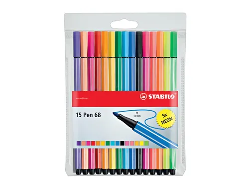 Viltstift Stabilo 68 10+5 Neon