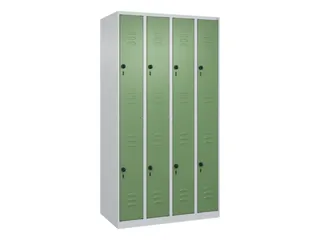 dubbeldekse locker,HxBxD 1850x1000x500mm,4x2vak.,vak B 250mm - 1