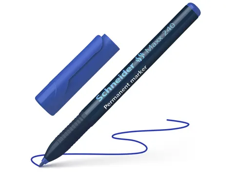 Marker Schneider Maxx 240 permanent ronde punt blauw