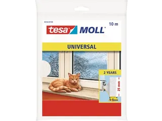 Moll Universal tochtstrip 10 m x 25 mm wit - 2